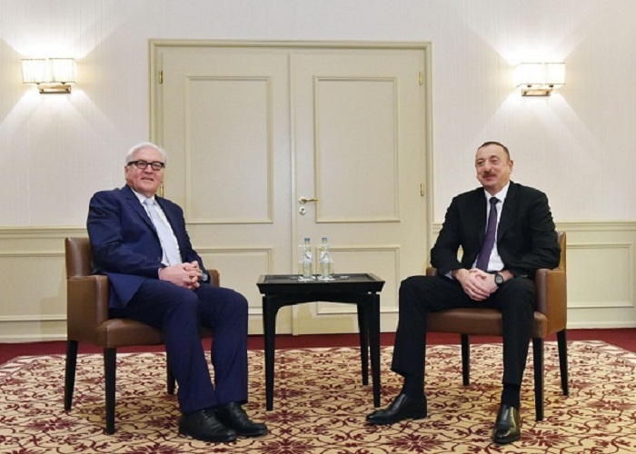 Ilham Aliyev traf sich  mit dem Außenminister von Deutschland FOTOS 